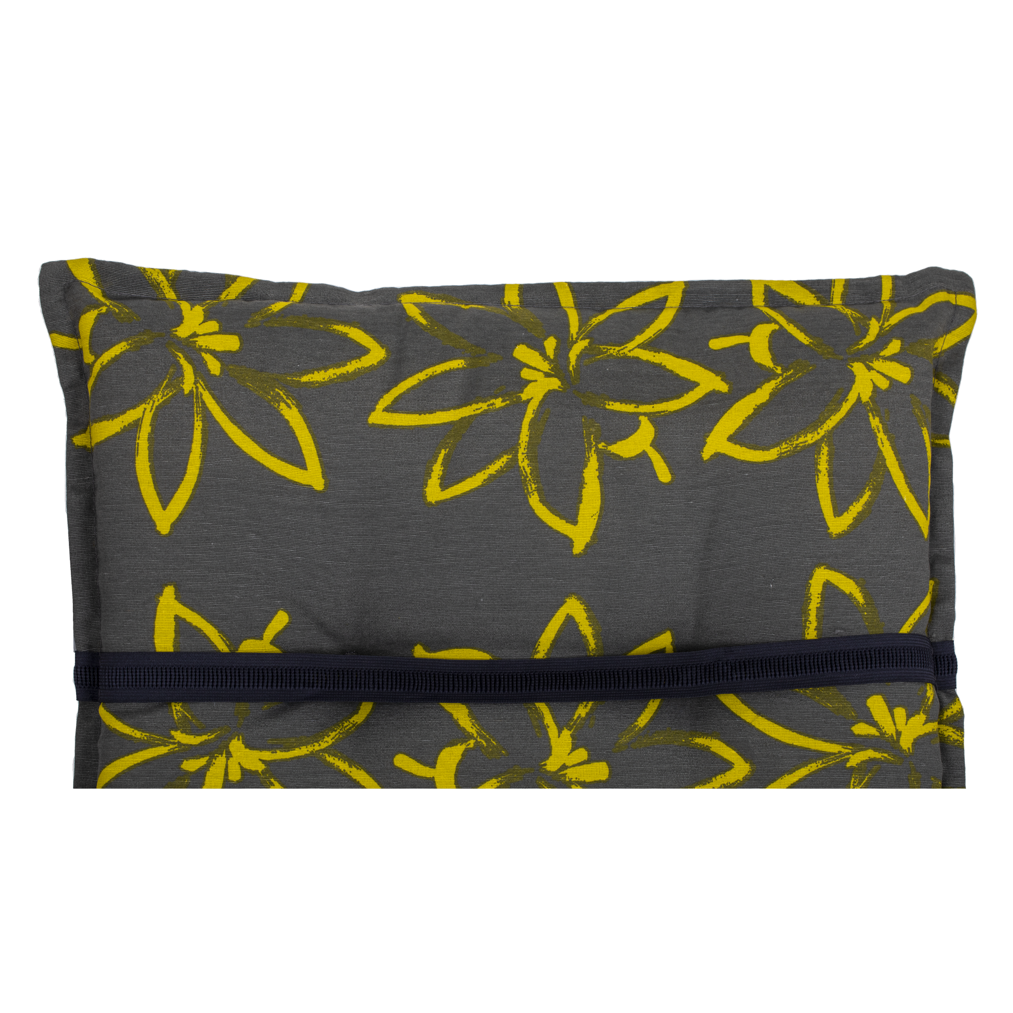 Hochlehner-Auflagen-Set 'Barcelona' gelbgrün/grau 50 x 118 x 6 cm 4 Stück