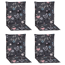 Niedriglehner-Auflagen-Set 'Barcelona' grau/blau/pink 50 x 101 x 6 cm 4 Stück