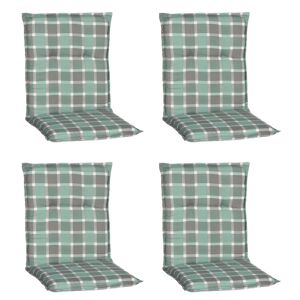 Niedriglehner-Auflagen-Set 'Barcelona' türkis/grau 50 x 101 x 6 cm 4 Stück