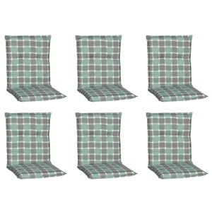 Niedriglehner-Auflagen-Set 'Barcelona' türkis/grau 50 x 101 x 6 cm 6 Stück