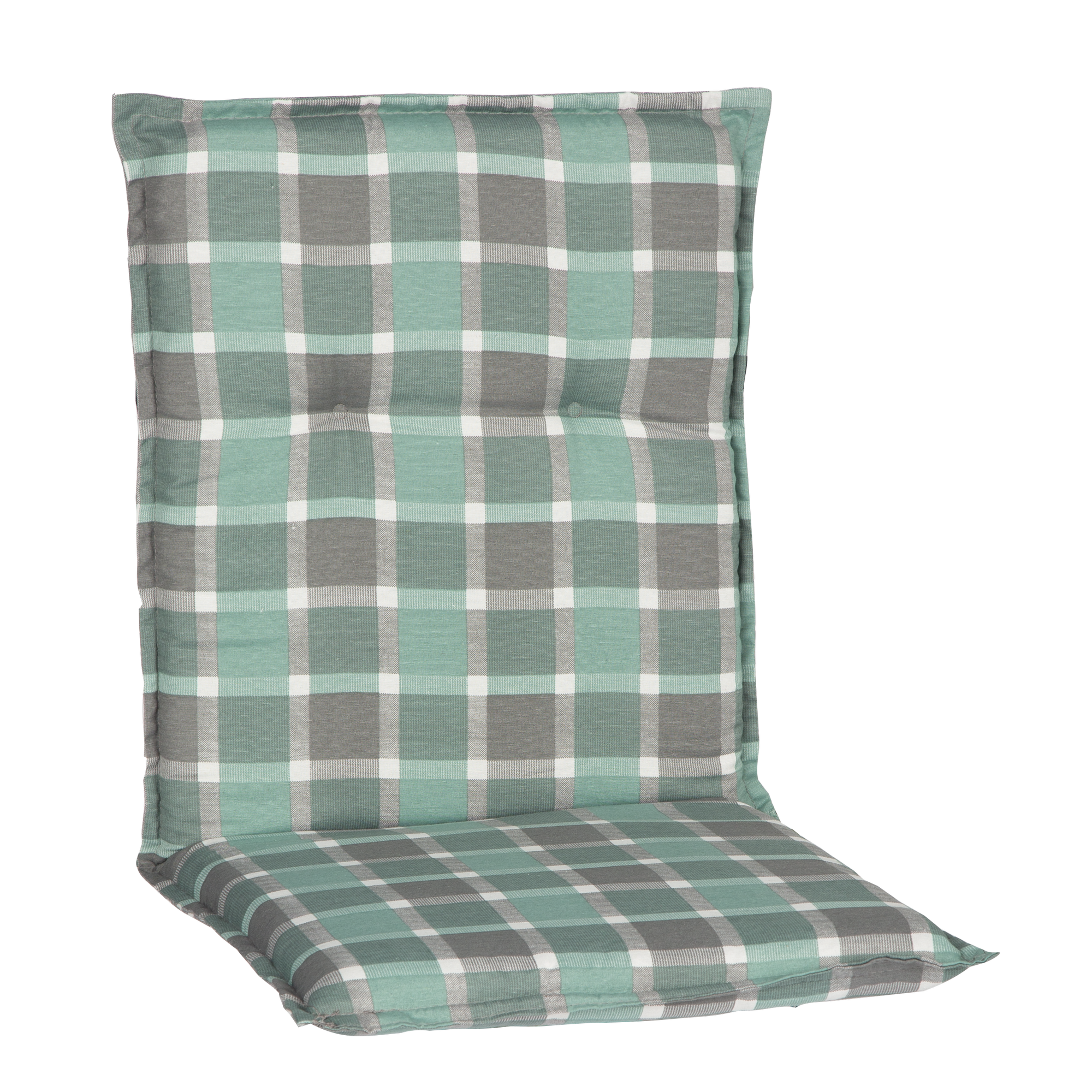 Niedriglehner-Auflagen-Set 'Barcelona' türkis/grau 50 x 101 x 6 cm 6 Stück