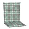 Niedriglehner-Auflagenset 'Büsum' türkis/grau 50 x 101 x 6 cm 6 Stück