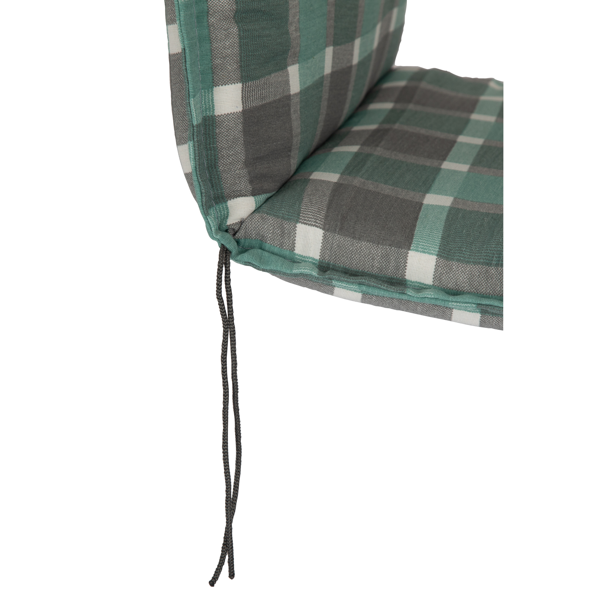 Niedriglehner-Auflagenset 'Barcelona' türkis/grau 50 x 101 x 6 cm 6 Stück