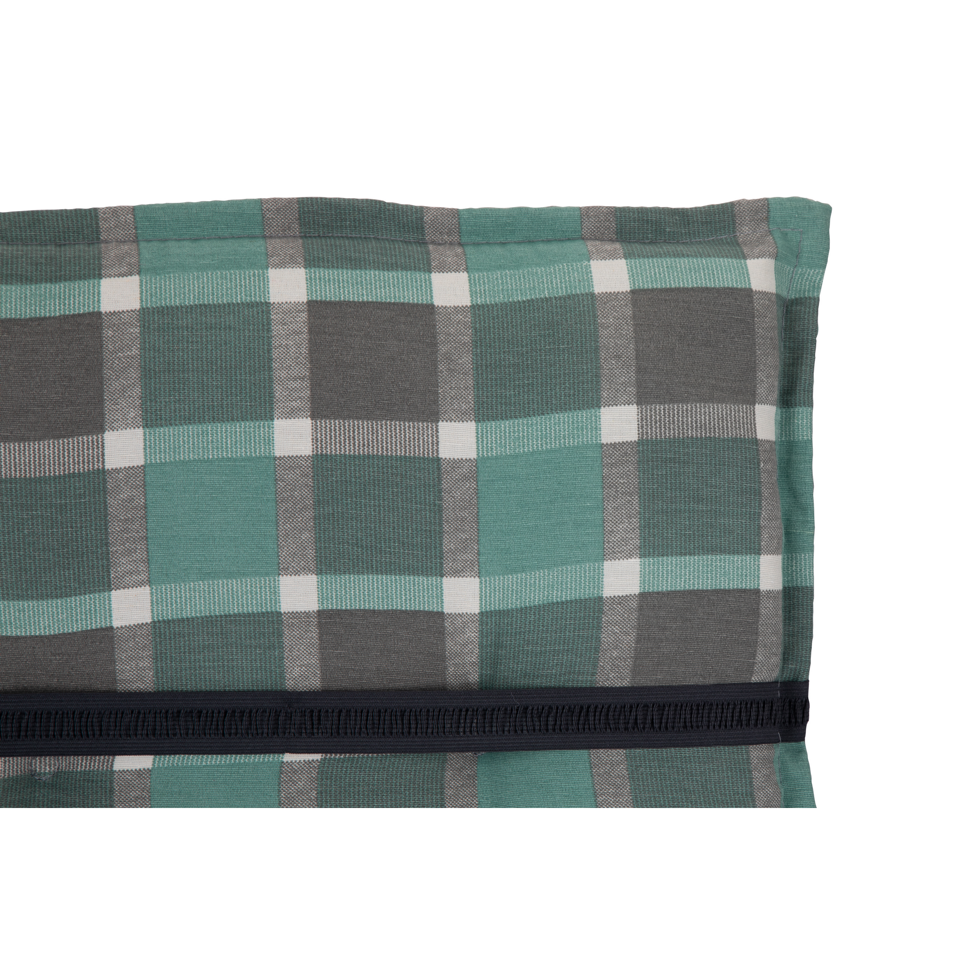 Niedriglehner-Auflagenset 'Barcelona' türkis/grau 50 x 101 x 6 cm 6 Stück