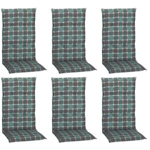 Hochlehner-Auflagen-Set 'Barcelona' türkis/grau 50 x 118 x 6 cm 6 Stück