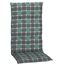 Hochlehner-Auflagenset 'Büsum' türkis/grau 50 x 118 x 6 cm 6 Stück