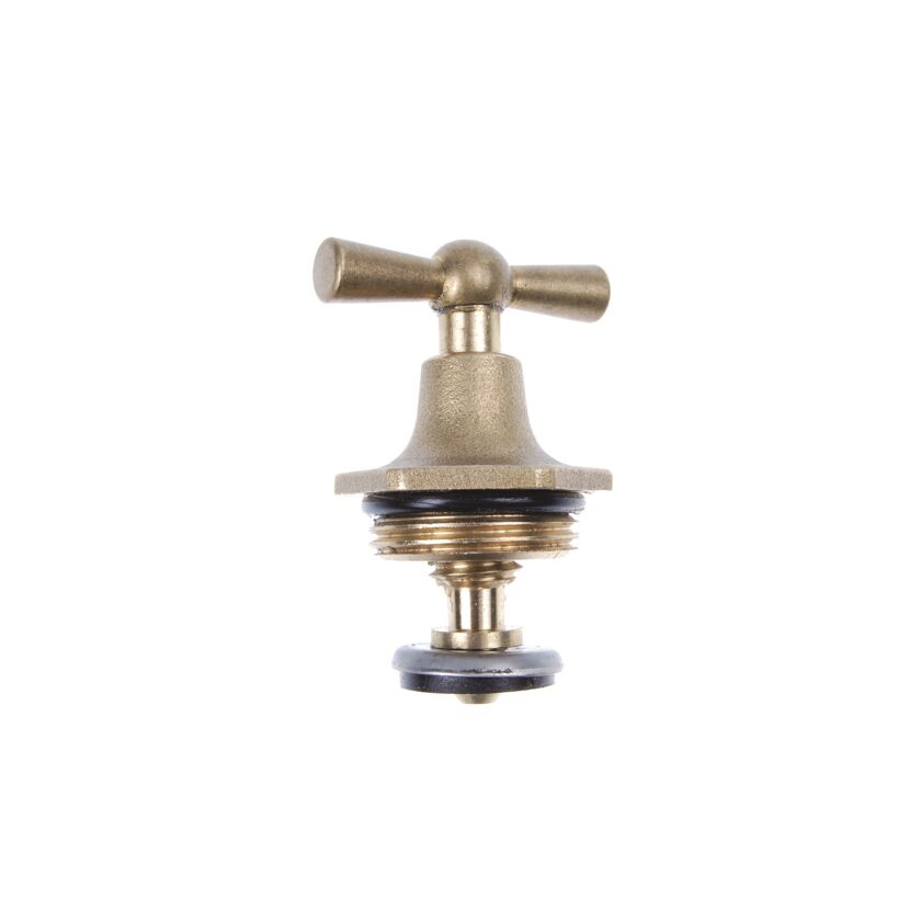 Knebel-Oberteil Messing blank 1/2"