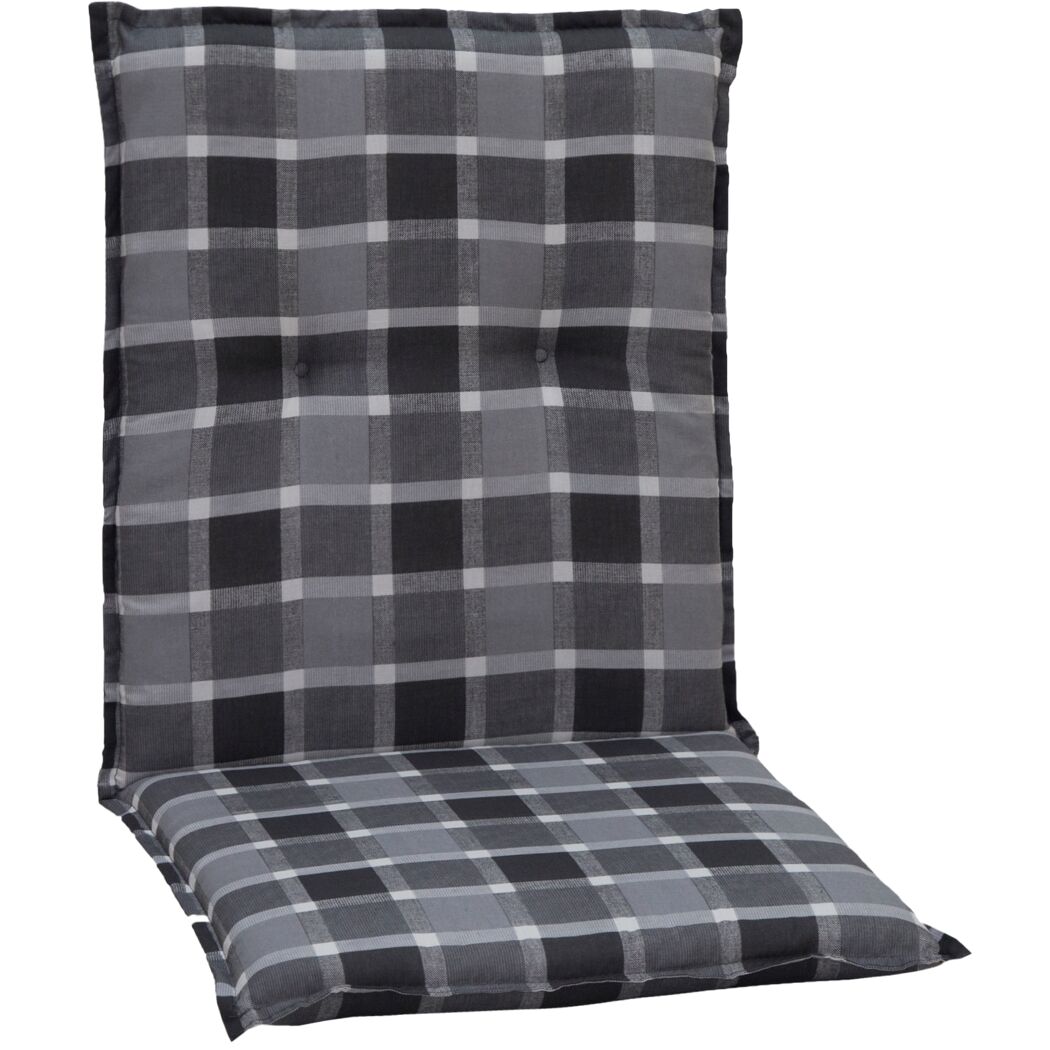 Niedriglehner-Auflagenset 'Belgrad' anthrazit 101 x 50 cm 4 Stück