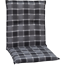 Auflagenset 'Belgrad' grau/anthrazit 101 x 50 cm 4 Stück