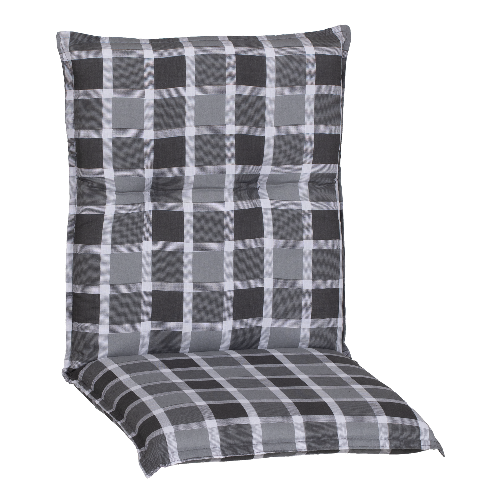 Niedriglehner-Auflagen-Set 'Barcelona' grau 50 x 101 x 6 cm 6 Stück