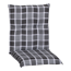 Niedriglehner-Auflagen-Set 'Barcelona' grau 50 x 101 x 6 cm 6 Stück