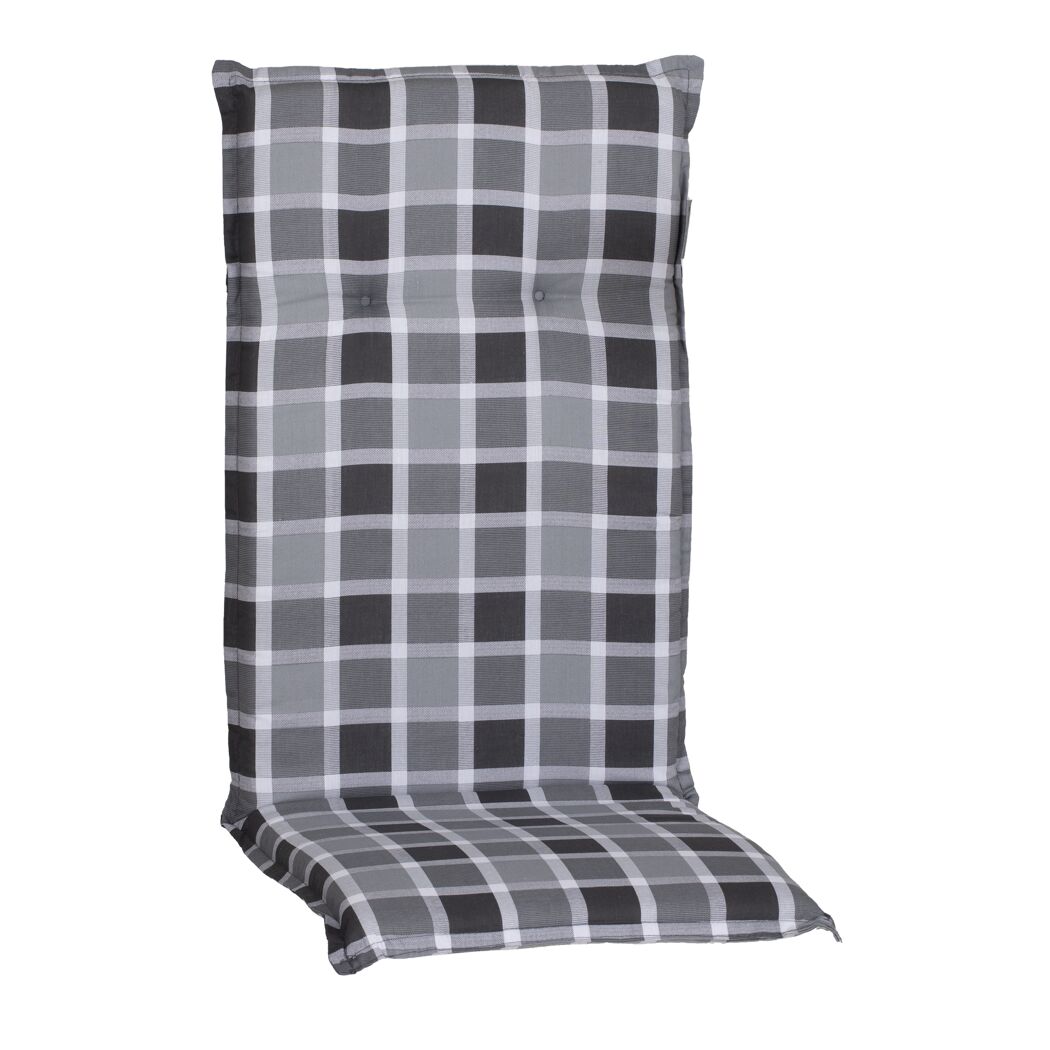 Hochlehner-Auflagenset 'Belgrad' grau 50 x 118 x 6 cm 4 Stück