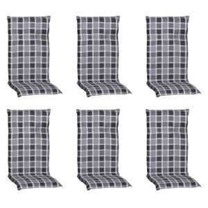 Hochlehner-Auflagen-Set 'Barcelona' grau 50 x 118 x 6 cm 6 Stück