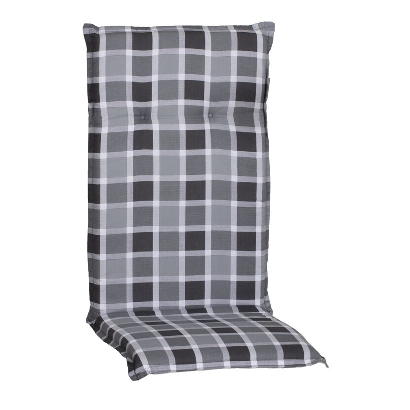Hochlehner-Auflagenset 'Belgrad' grau 50 x 118 x 6 cm 6 Stück