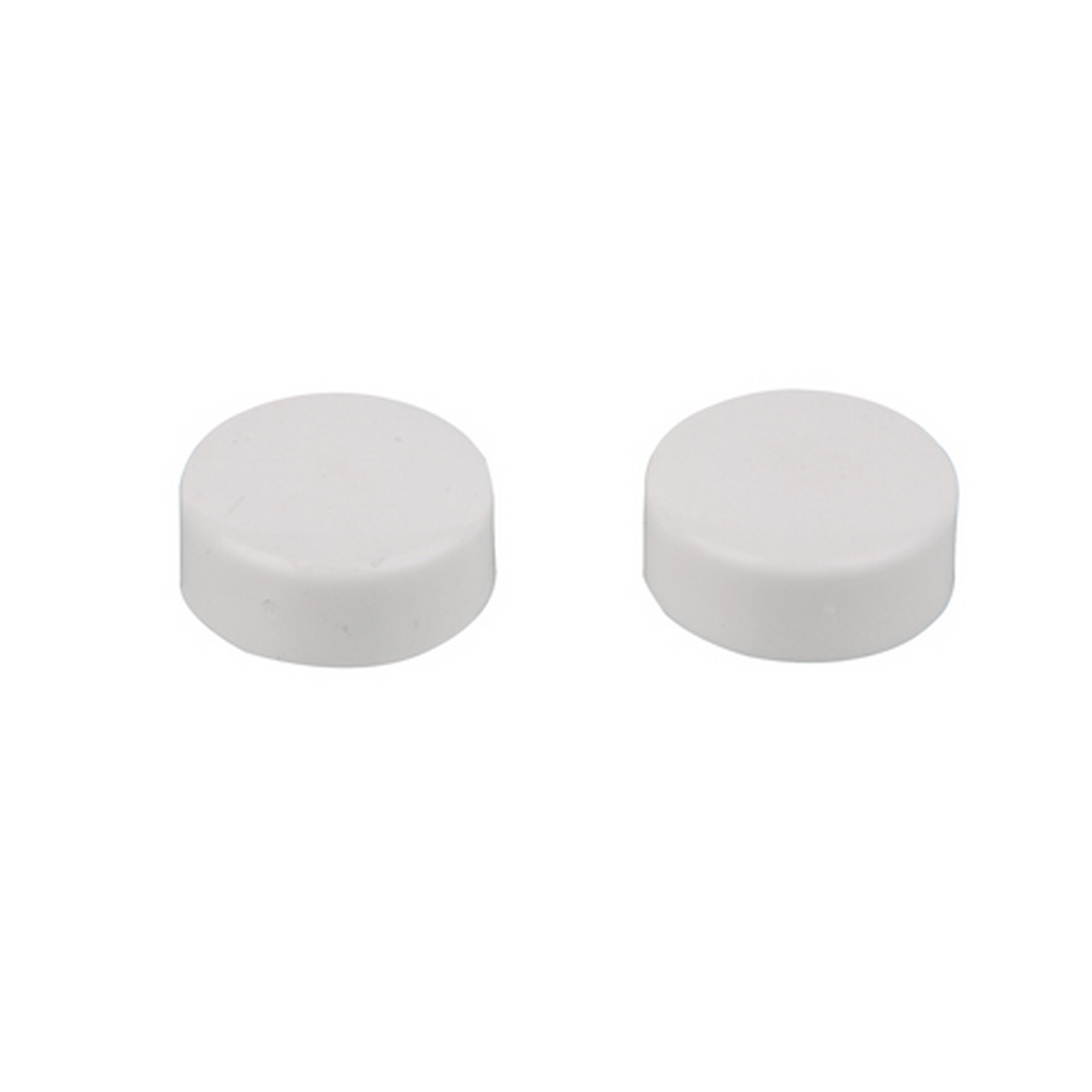 Abdeckkappe weiß Ø 20 mm für Stand-WC Befestigung, 2 Stück