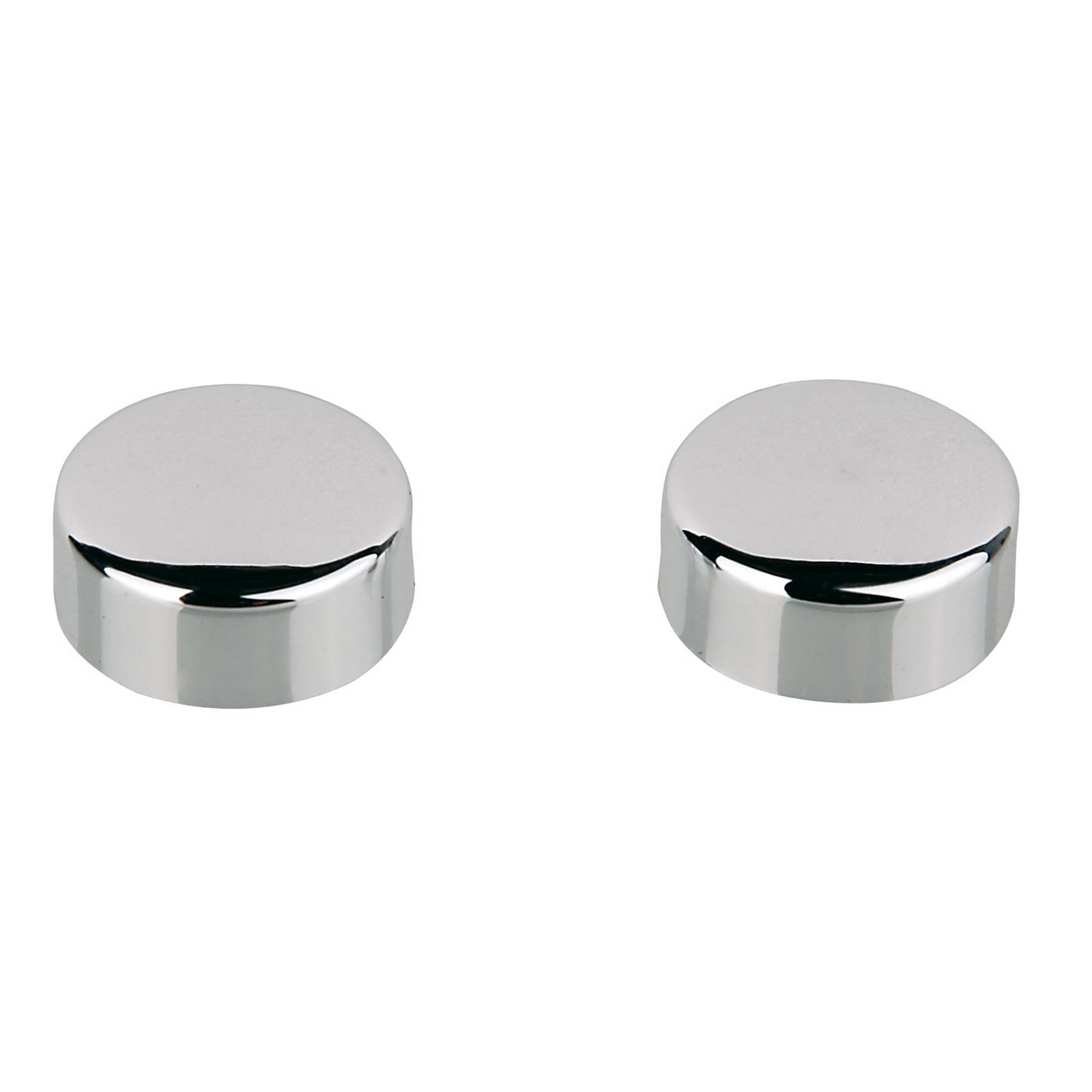 Abdeckkappe verchromt Ø 20 mm für Stand-WC Befestigung, 2 Stück