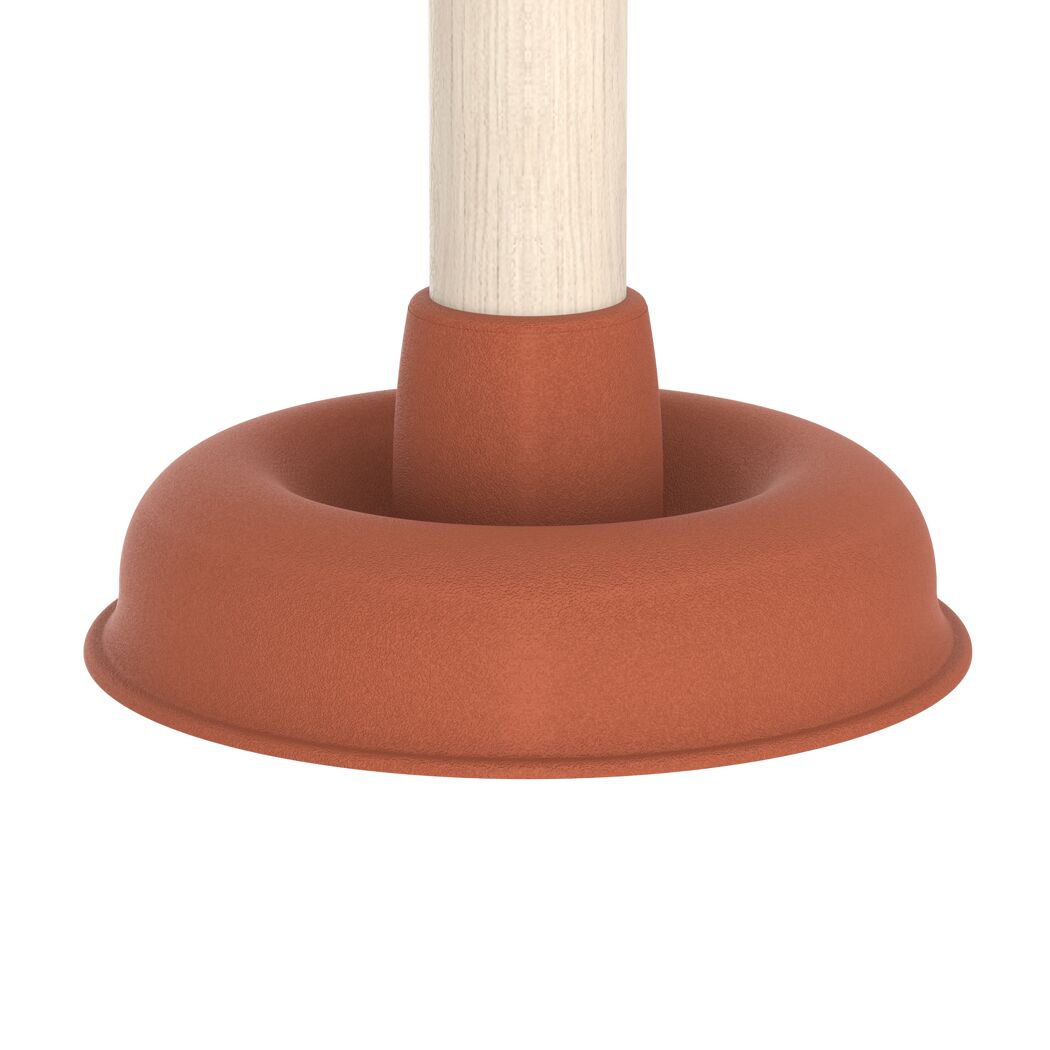 Ausgussreiniger Pömpel Ø 115 mm, mit Holzgriff