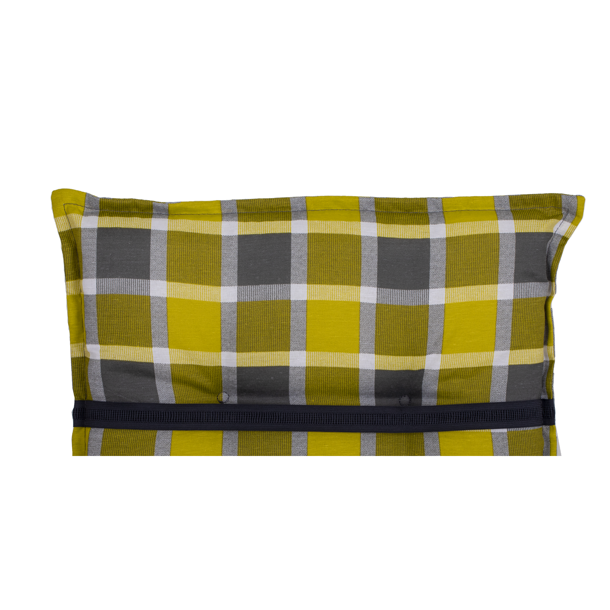 Hochlehner-Auflagen-Set 'Barcelona' gelbgrün/grau 50 x 118 x 6 cm 6 Stück