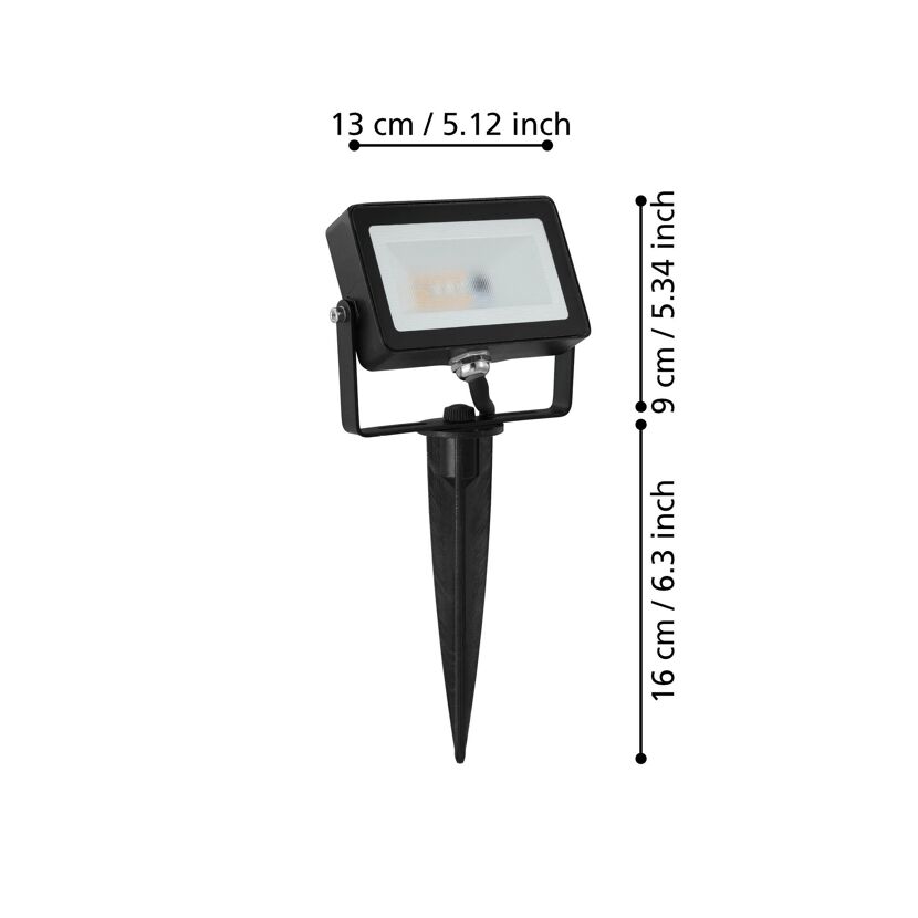LED-Außenleuchte 'Faedo' 10 W warmweiß IP 44 RGB dimmbar 25 x 16 cm