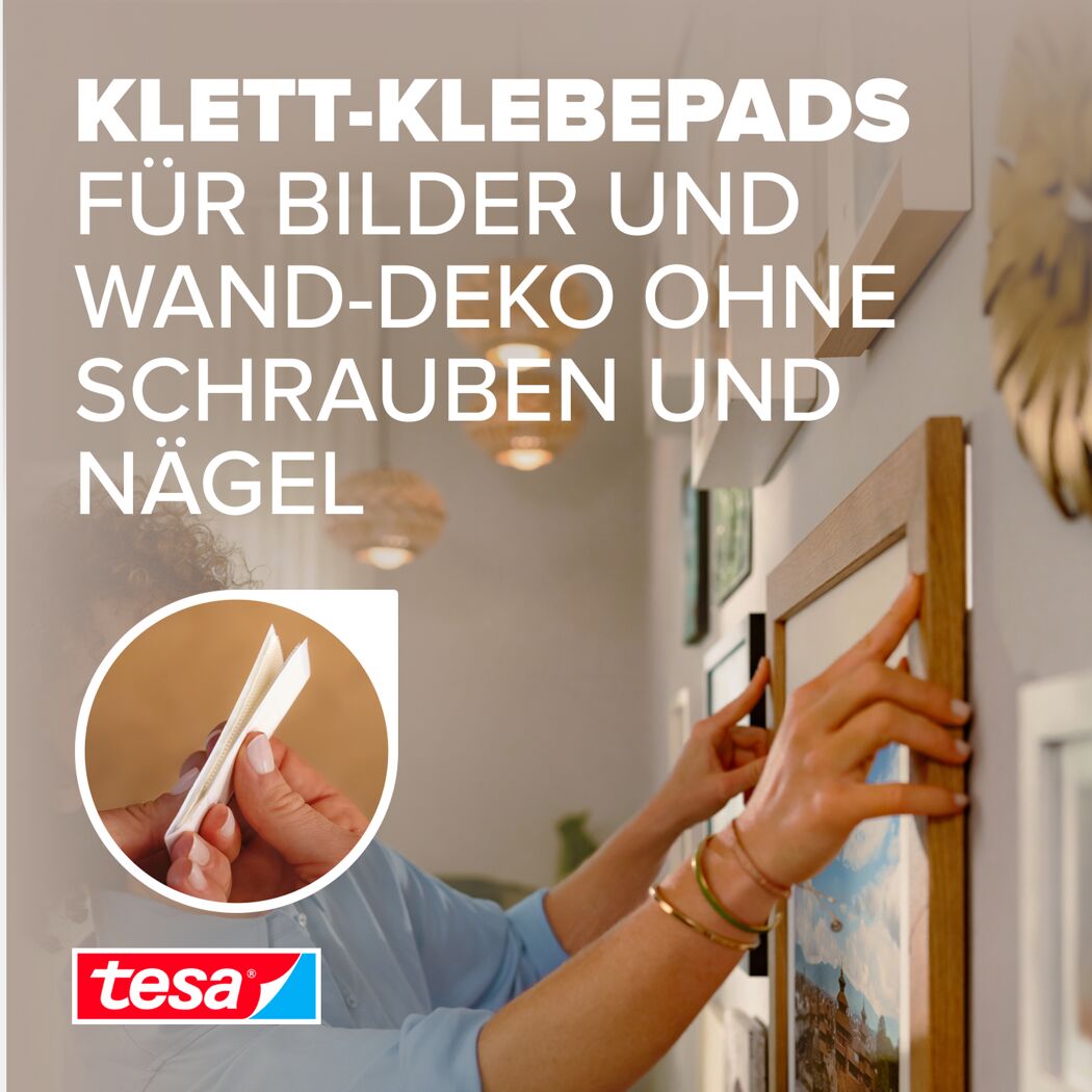 Powerstrips Click Klett-Klebepads medium 4 x 2 Stück