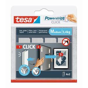 Powerstrips Click Klett-Klebepads medium 4 x 2 Stück
