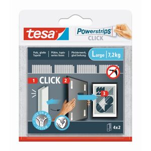Powerstrips Click Klett-Klebepads large 4 x 2 Stück