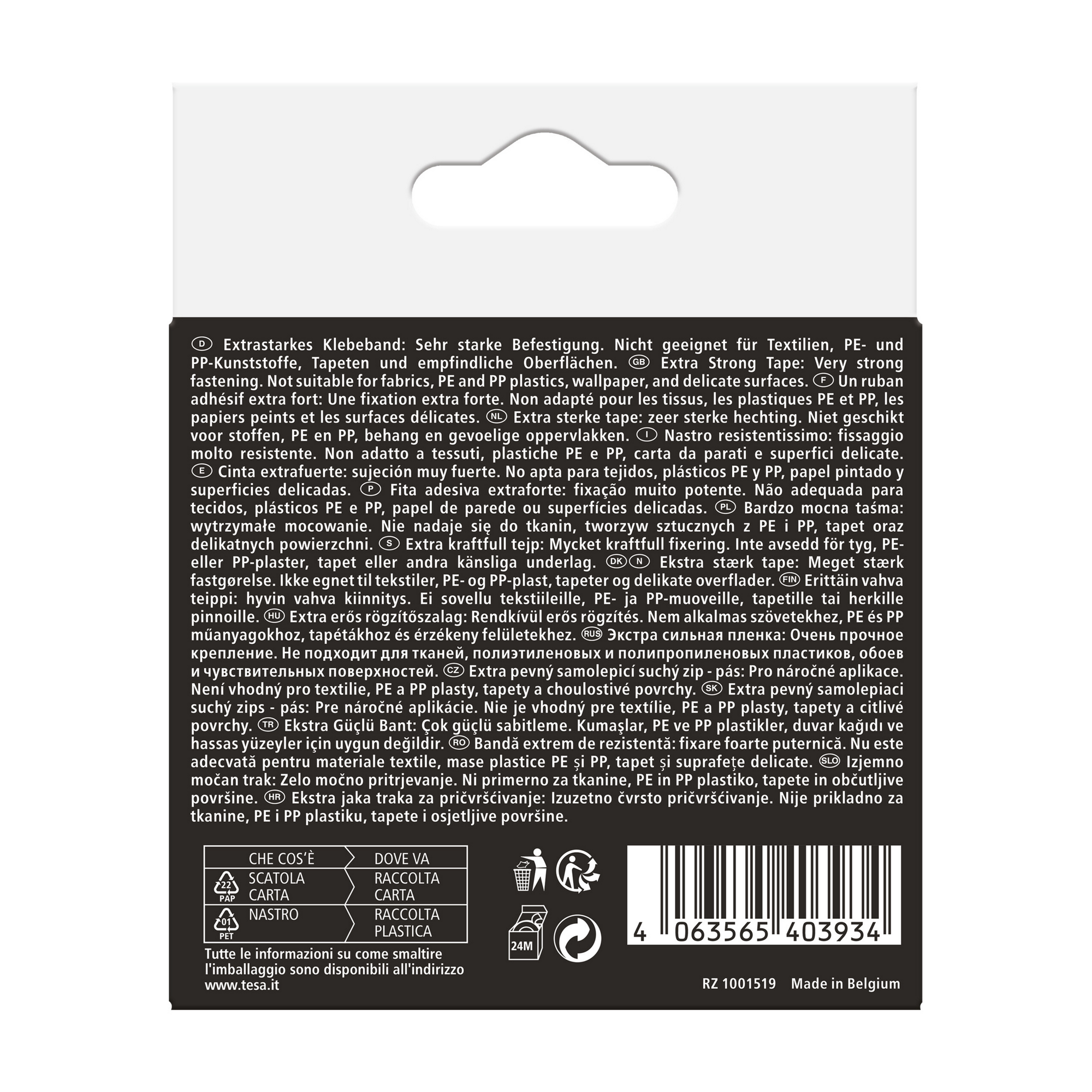 Klettband 'Ultra Power Lock Tape' 2,5 x 100 cm