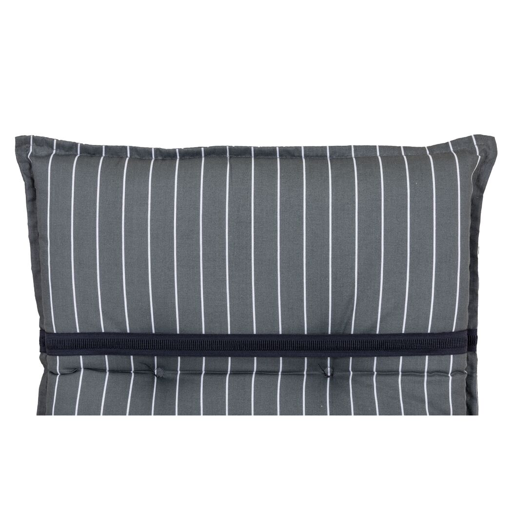 Hochlehner-Auflagenset 'Belm' grau/weiß 50 x 118 x 6 cm 4 Stück