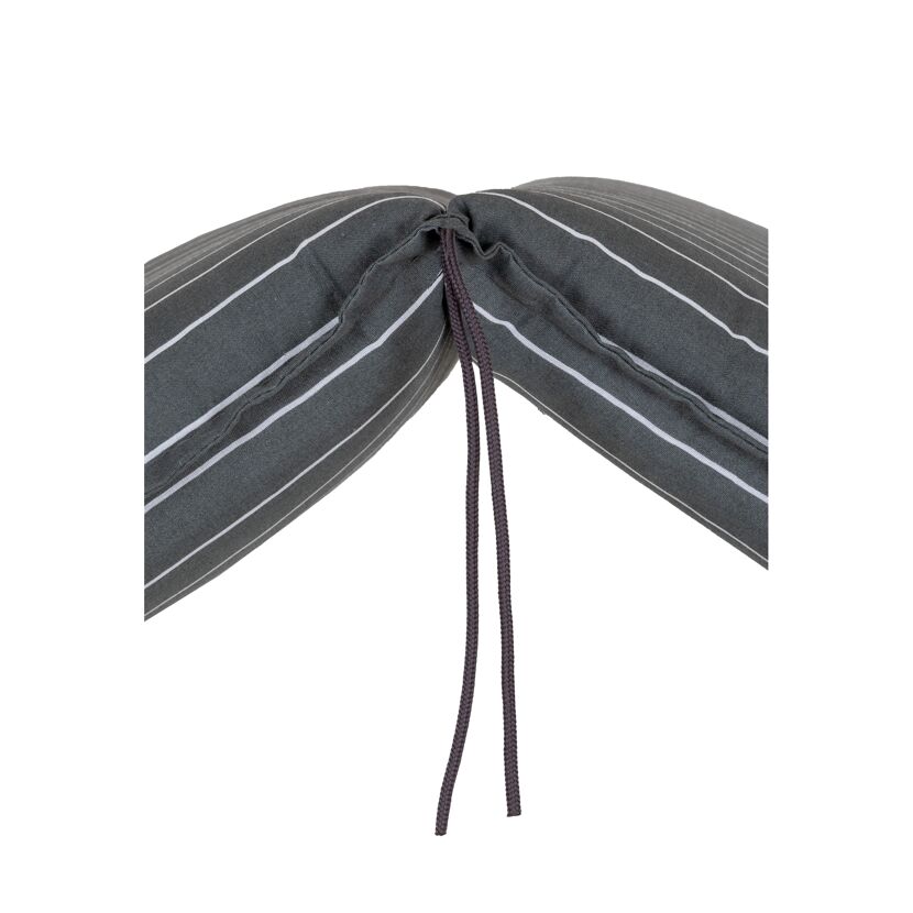 Hochlehner-Auflagenset 'Belm' grau/weiß 50 x 118 x 6 cm 4 Stück