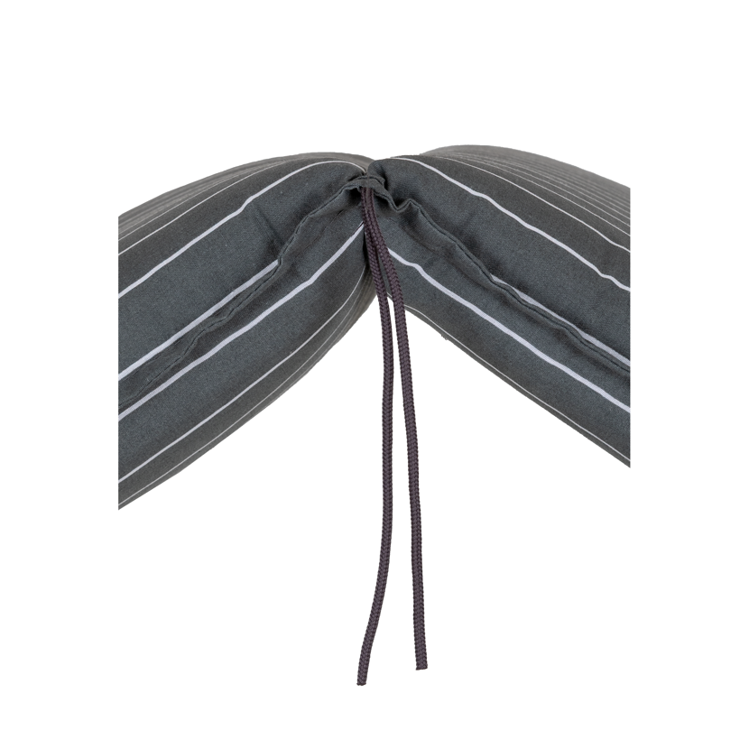 Hochlehner-Auflagenset 'Belm' grau/weiß 50 x 118 x 6 cm 4 Stück