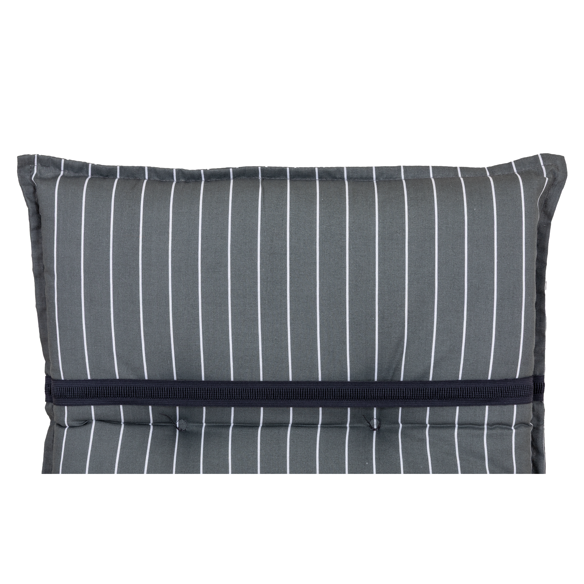 Hochlehner-Auflagen-Set 'Barcelona' grau/weiß 50 x 118 x 6 cm 6 Stück