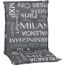 Niedriglehner-Auflagenset 'Bellona' grau 50 x 101 x 6 cm 4 Stück