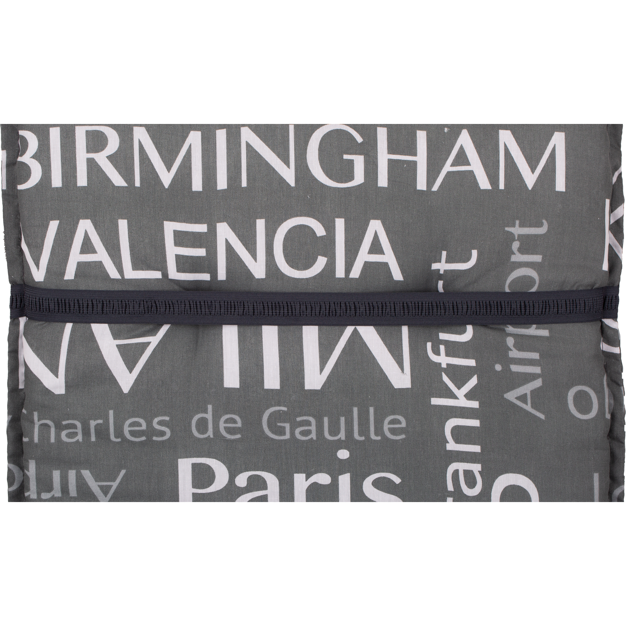 Niedriglehner-Auflagen-Set 'Barcelona' grau 50 x 101 x 6 cm 6 Stück