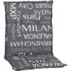 Niedriglehner-Auflagenset 'Bellona' grau 50 x 101 x 6 cm 6 Stück