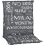 Niedriglehner-Auflagen-Set 'Barcelona' grau 50 x 101 x 6 cm 6 Stück