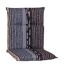 Niedriglehner-Auflagenset 'Bangui' grau/braun 50 x 101 x 6 cm 4 Stück