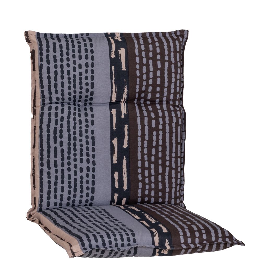 Niedriglehner-Auflagenset 'Bangui' grau/braun 50 x 101 x 6 cm 6 Stück