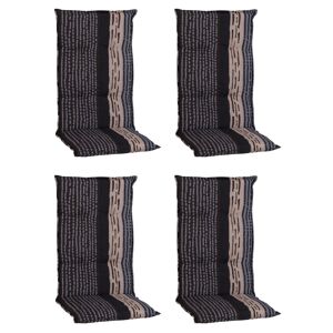 Hochlehner-Auflagen-Set 'Barcelona' grau/braun 50 x 118 x 6 cm 4 Stück