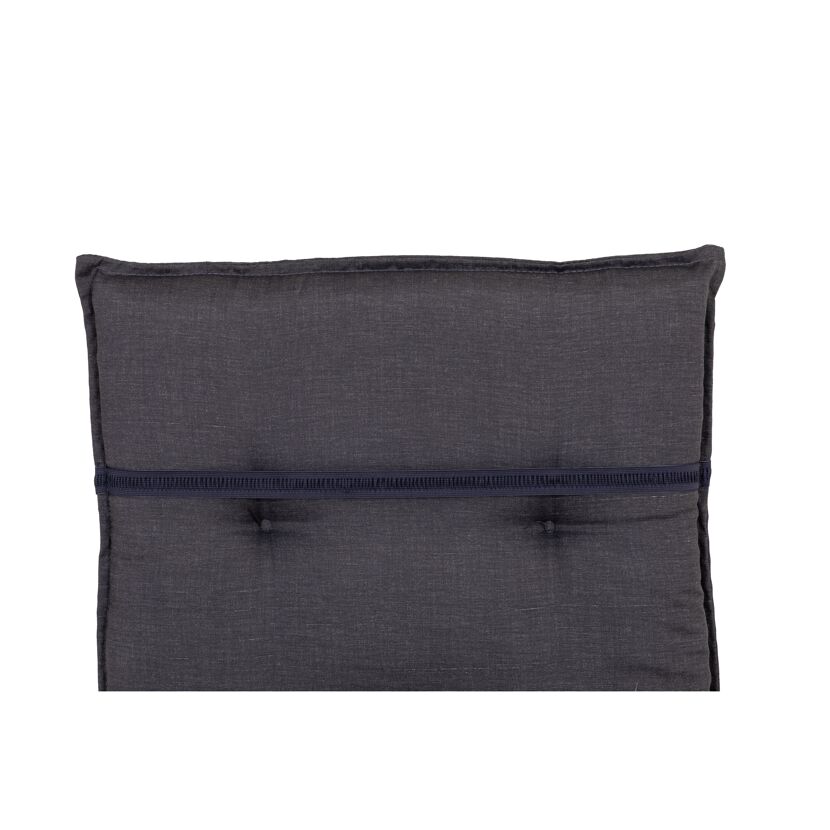 Hochlehner-Auflagenset 'Belsh' anthrazit 50 x 118 x 6 cm 4 Stück