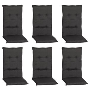 Hochlehner-Auflagen-Set 'Barcelona' grau 50 x 118 x 6 cm 6 Stück