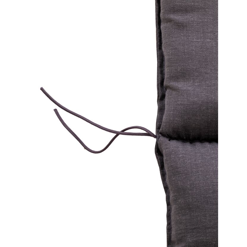 Hochlehner-Auflagenset 'Belsh' anthrazit 50 x 118 x 6 cm 6 Stück