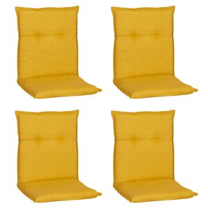 Niedriglehner-Auflagen-Set 'Barcelona' gelb 50 x 101 x 6 cm 4 Stück