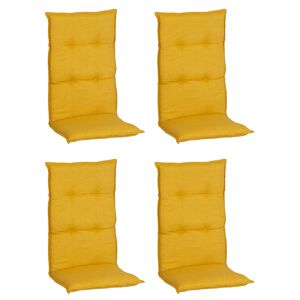 Hochlehner-Auflagen-Set 'Barcelona' gelb 50 x 118 x 6 cm 4 Stück