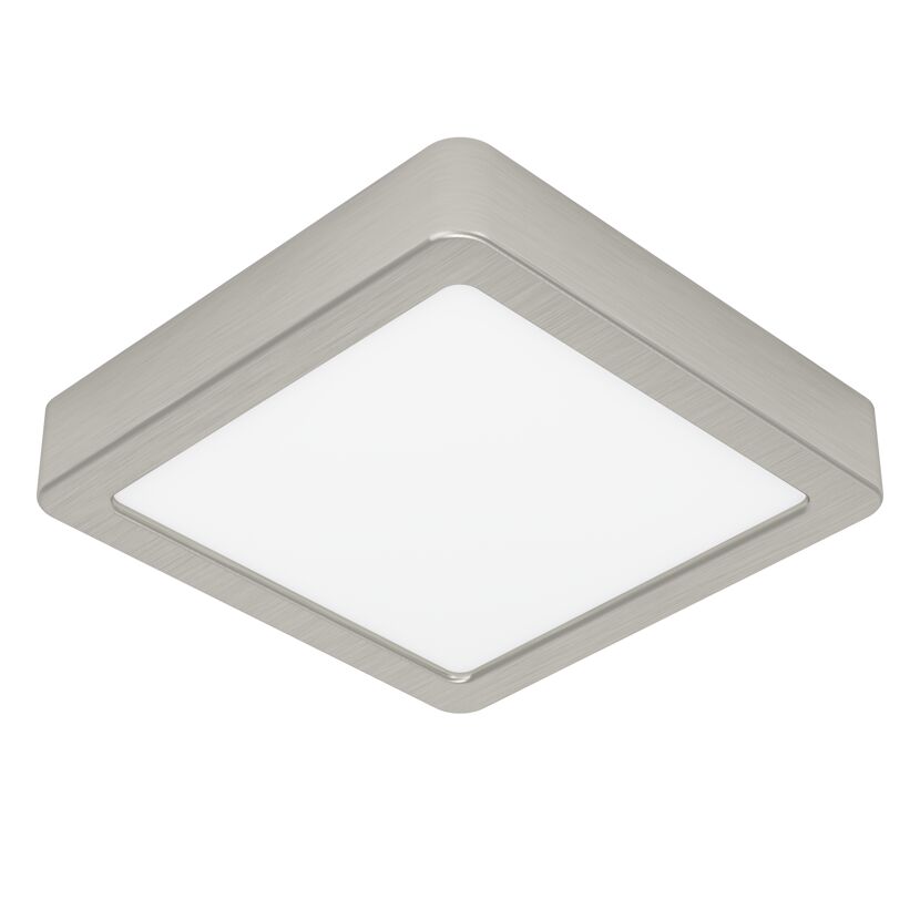 Deckenleuchte 'Fueva 6' 15 x 15 cm nickel-matt/weiß 7 W