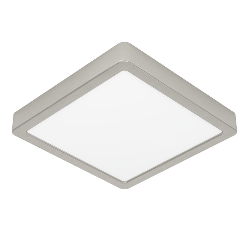 Deckenleuchte 'Fueva 6' 22 x 22 cm nickel-matt/weiß 10,5 W