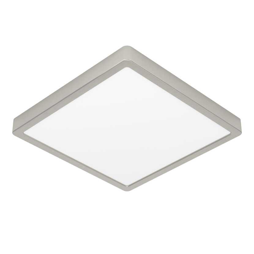 Deckenleuchte 'Fueva 6' 29 x 29 cm nickel-matt/weiß 13 W