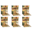 Niedriglehner-Auflagen-Set 'Genf' beige/grün 48 x 100 x 5 cm 6 Stück