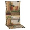 Hochlehner-Auflagenset 'Glasgow' beige/grün 48 x 120 x 5 cm 6 Stück