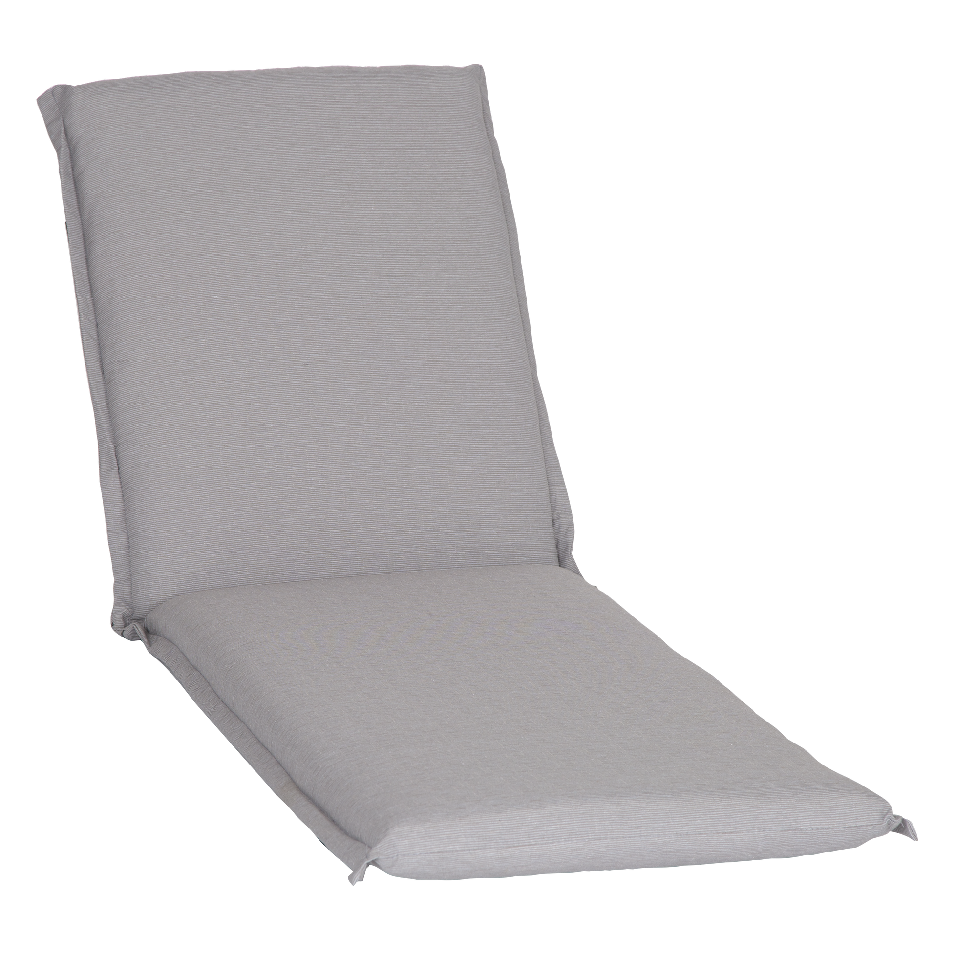 Liegen-Auflage 'Ascot' grau 62 x 120 x 8 cm