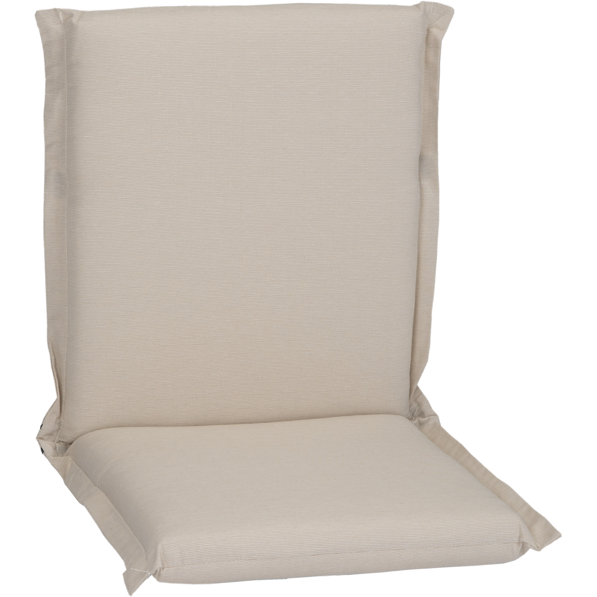 Niedriglehner-Auflagen-Set 'Ascot' beige 52 x 100 x 8 cm 4 Stück